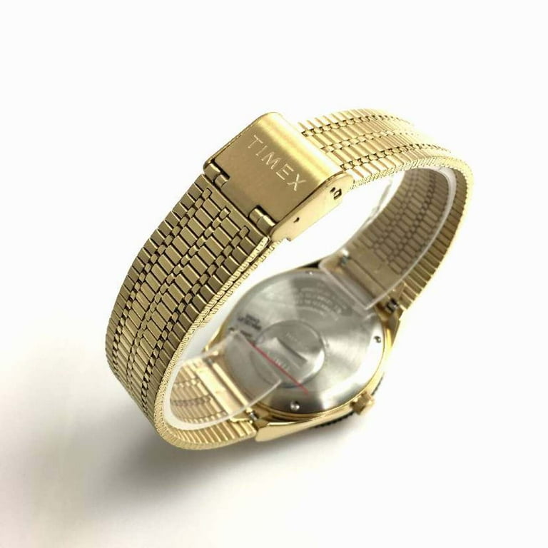 ア197/Q TIMEX ゴールド ダイバー風 クォーツ メンズ腕時計デイデイト Men's Timex Q Reissue Diver Style Day-Date Gold-Tone Watch