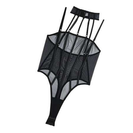 Xuewenshw Women s Lingerie Sexy Crotchless Lingerie for Women Plus Size Lace Bodysuit Strappy Lingerie Women Lingerie Nightgowns for Women