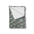 thumbnail image 2 of Abstract Soft Flannel Fleece Throw Blanket, Wave Pattern Horizontal Stripes with Little Dots Design Digital Print, Cozy Plush for Indoor and Outdoor Use, 60" x 80", Multicolor, by Ambesonne, 2 of 5