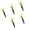 Grass green, variant on Yihuala 5Pcs Professional Golfing Tees Ball Holder Replacement Golf Practice Markers Tapered Base 10 Degree Tilt Golf Tees