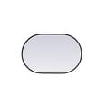 thumbnail image 6 of Metal Frame Oval Mirror 20x30 Inch in Black, 6 of 12