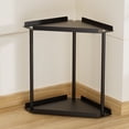 thumbnail image 6 of Two Tier Metal Counter Organizer Corner Shelf for Bathroom Vanity and Kitchen Dresser Storage Tray, 6 of 6