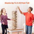 thumbnail image 3 of Tumbling Timber Toy 54 Blocks Medium Tumble Tower Block Game Pine Wood Bag, 3 of 6