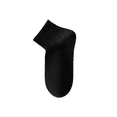 thumbnail image 1 of XmhyTop Calcetines femeninos, cortos, suaves, transpirables, adecuados para el amor al deporte, negros, 4 pares, 1 of 5
