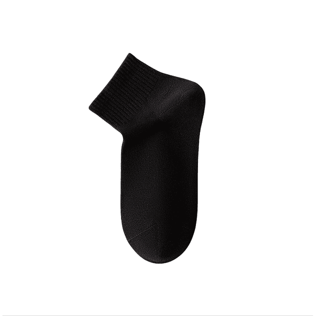 XmhyTop Calcetines femeninos, cortos, suaves, transpirables, adecuados para el amor al deporte, negros, 4 pares