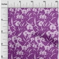 thumbnail image 1 of oneOone Rayon Purple Fabric Florals Sewing Craft Projects Fabric Prints By Yard 56 Inch Wide, 1 of 1