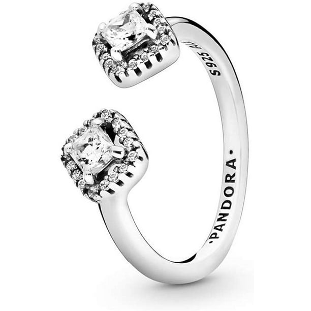 PANDORA PANDORA Square Sparkle Open Ring