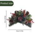 thumbnail image 4 of Cqxid Fleurs Artificielles à Moins de 5$ Décorations de Jardinière de Vacances 2025 Remplissage de Jardinière de Vacances Pré-Éclairé Arbres de Noël avec Baies Dorées et Rouges Décorations de Noël Extérieures Éclairées, 4 of 9
