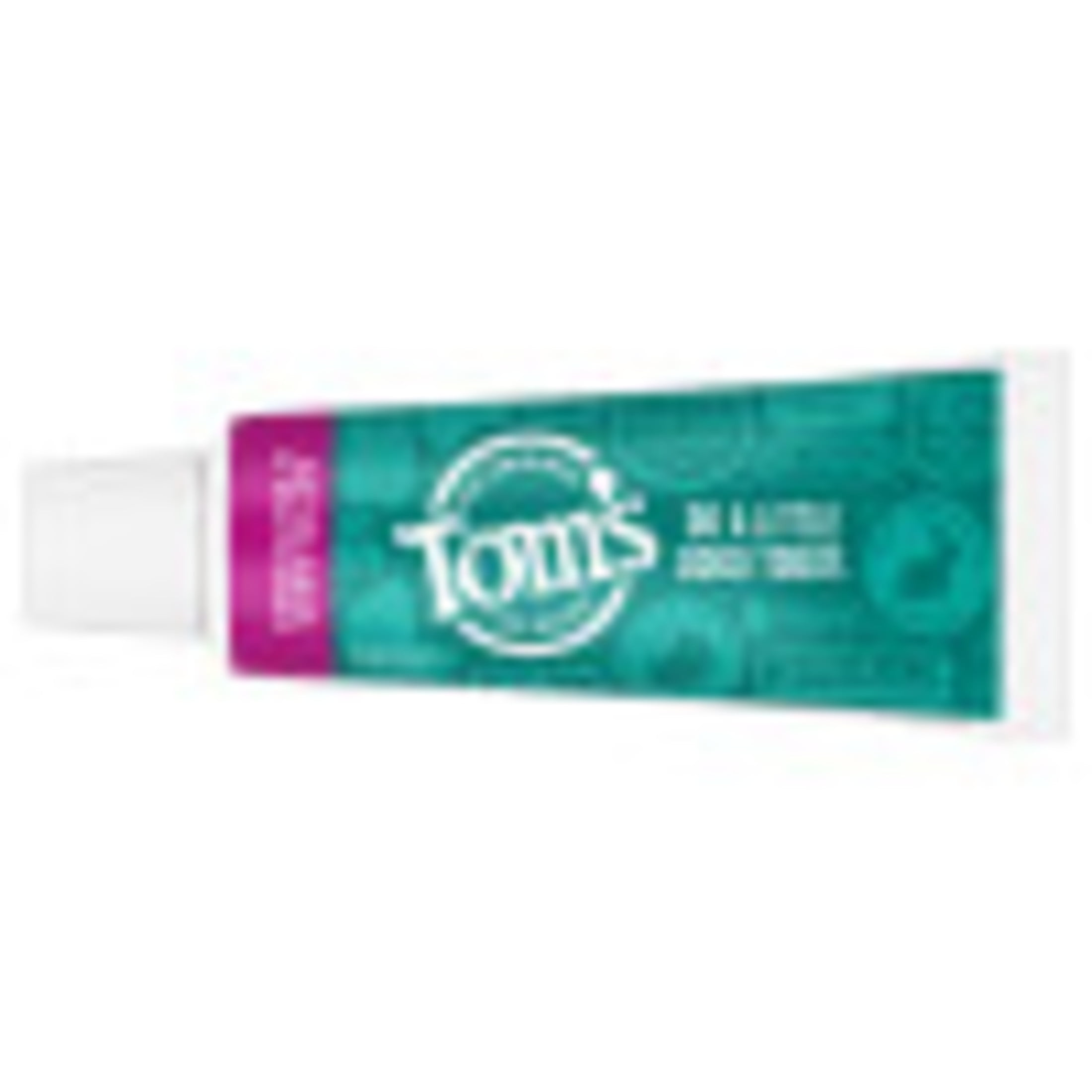 Toms of Maine Fluoride-Free Antiplaque & Whitening Natural Toothpaste, Peppermint, Travel Size, 1 oz.