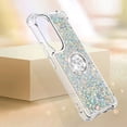 thumbnail image 4 of Funda para Honor 90 5G con Brillo Líquido Flotante, Purpurina, Parachoques y Anillo Giratorio Soporte, 4 of 5
