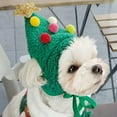thumbnail image 3 of SPRING PARK Pet Green Christmas Tree Shape Hat Santa Cap Adjustable Xmas Tree Headdress Wedding Headgear Cute Head Accessories for Dogs, 3 of 7