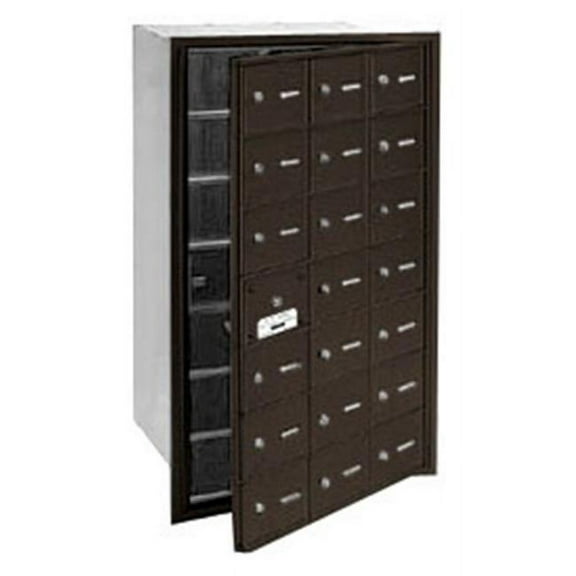 4B Horizontal Mailbox - 21 A Doors (20 usable) - Bronze - Front Loading - USPS Access