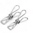 thumbnail image 4 of Pega de ropa de acero inoxidable Secado Colgante Línea Línea Línea Pinzas Pinzas Reutilizables Reutilizable Herramienta de suspensión Edredón Vestido Abrazadera de fijación Guardurnaity HA028278-00, 4 of 6