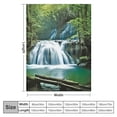 thumbnail image 4 of PRATYUS Waterfall Forest Bench Flannel Throw Blankets for Sofa Couch Cozy Travel Outdoor Blanket All Seasons Lightweight Blanket 60x80in, 4 of 6