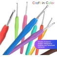 thumbnail image 5 of 9PCS Ergonomic Crochet Hooks Set by Aluminum Crochet Hook Set with Soft Silicone Handles (2-6mm), Crochet Kit for Beginners with Crochet Tools & Knitting Accessories, 5 of 5