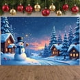 thumbnail image 6 of Winter Wonderland Snowman Banner Holiday Decoration Christmas Theme for Holiday Party Indoor Decoration Outdoor Celebration, 6 of 9