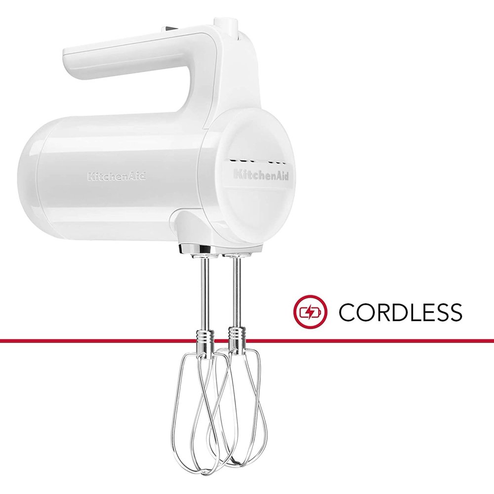 KitchenAid 7Speed Cordless Hand Mixer White