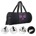 thumbnail image 5 of XMXT Unisex Large Sports Tote Gym Bag for Women, Dazzling Neon Skulls Print Weekenders Bags Travel Bag, 5 of 8