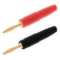 thumbnail image 3 of 10pcs 2mm Wire Cord Solder Type Male Banana Plug Jack Connector Musical Speaker Cable Pin Adapter Gold Plated, 3 of 9
