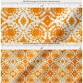 thumbnail image 2 of Soimoi Orange Cotton Cambric Fabric Swirl Tie-Dye Print Fabric by the Yard 58 Inch Wide, 2 of 7
