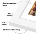 thumbnail image 2 of Americanflat 4x6 Picture Frame with Shatter-Resistant Glass Double Fits Two Photos One Signature Wall - White, 2 of 6