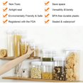 thumbnail image 4 of Piece Set Food Storage Jars with Airtight Lids, BPA Free Shelf Stable Clear Plastic Containers, Food Storage Containers for Cereals Nuts Dry Supplies, 4 of 5