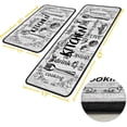thumbnail image 3 of Kitchen Utensils Rugs Grey Kitchen Mats for Floor 2 Piece, Anti Fatigue Floor Mat for Kitchen, Kitchen Floor Mats for in Front of Sink and Kitchen Matt for Standing for Kitchen Decor 17"X30"+17"X47", 3 of 6