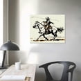 thumbnail image 3 of JRXY  Retro Western Cowboy Horse Rodeo Cattle Calf Roping Wall Decor Canvas Wall Art Painting Paints Picture for Western Home Teen Room Dorm,Gifts for Teen Girls Boys Cowgirls Cowboys pattern3, 3 of 4