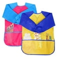 thumbnail image 2 of Delantal de pintura de 2 piezas para niños, delantal de pintura para manualidades de 2 a 7 años, delantal impermeable para niños para pintar con manga larga tres Adepaton LN-1036, 2 of 8