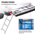 thumbnail image 4 of AA Product Tailgate Ladder Foldable Pickup Truck Tailgate Ladder Universal Accessories for Truck Easy Install Durable Steel Omni-Directional Ladder Rack Capacity 300 lbs(USPTO Patent Pending), 4 of 8