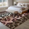 thumbnail image 4 of Animals Printed Striped Area Rugs 6'x9', Washable Small Throw Rugs for Kitchen Dining room, Rustic Country Leopard Textured Indoor Outdoor Rug Non-Slip Low Pile Carpet Runner Reversible Floor Mats, 4 of 8