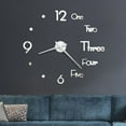 thumbnail image 5 of Dvkptbk Clock Frameless DIY Wall Mute Clock Mirror Sticker Home Office Decor Home Decor, 5 of 5