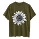 thumbnail image 3 of Camisetas de Manga Corta para las Mujeres Impreso Cuello Redondo Suelto Camiseta, Casual Cuatro Estaciones Blusa para el Hogar, 3 of 3