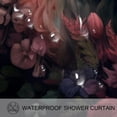 thumbnail image 3 of Floral Animal Waterproof Shower Curtain Set with Hooks - Printed Bathroom Decoration - 3 Piece Curtain Set, 3 of 5