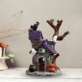 thumbnail image 6 of Yttmshdga Halloween Village 7 Inch Luminous Scary House Figurines Resin Colorful Halloween Village Houses For Home Parties Table Decorations, 6 of 6