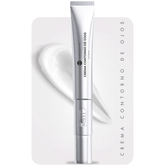PUREZA NATUR Crema contorno de ojos con tecnolog&iacute;a VibraLift para ojeras obscuras y bolsas | Con cafe&iacute;na, &Aacute;cido hialur&oacute;nico y esferas hidratantes 20g