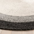 thumbnail image 3 of SAFAVIEH Braided Nazca Geometric Reversible Area Rug, Gray/Ivory, 5' x 5' Round, 3 of 10