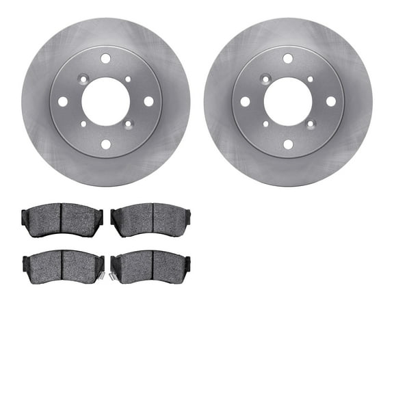Dynamic Friction Company Front Brake Rotors with 5000 Advanced Brake Pads 6502-50007