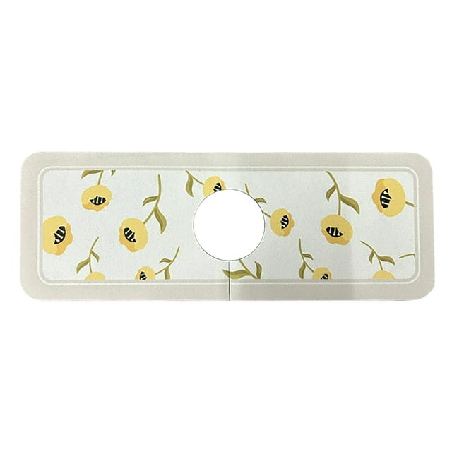 Faucet Draining Mat Self Absorbent Draining Mat For Kitchen Counter Mud Faucet Non Drain Pad Mat Drying Mat For Kitchen Guard Bathroom Storage Containers Bathroom Can Decorative Towels for Bathroom