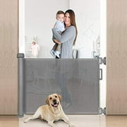 Yoofoss Retractable Gate Indoor Outdoor Extra Wide Extends up to 55" Wide