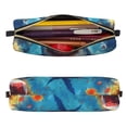 thumbnail image 2 of Fotbe Colorful Underwater Shark Estuche para Lápices de Cuero con Estampado, Estuche con Cremallera Resistente, Organizador Compacto y Elegante para Papelería, 2 of 7