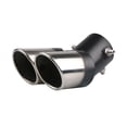 thumbnail image 4 of Speravity Punta de silenciador de escape de coche universal, tubo de revestimiento de garganta de cola redonda automática, puntas de salida Type2 NO2, 4 of 6