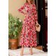 thumbnail image 5 of Vestido PRETTYGARDEN 2025 Floral Maxi de Manga Larga con Escote en V Talla L, 5 of 5