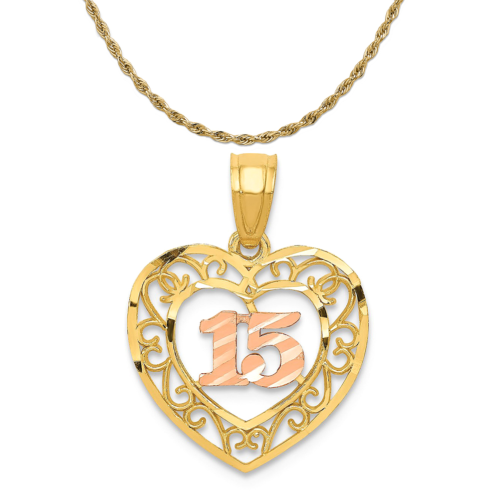 Carat in Karats Carat In Karats 14K Yellow Gold TwoTone DiamondCut