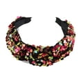 thumbnail image 5 of Unique Bargains 1 Pc Headband Sequins Hair Accessories for Women Red White, 5 of 5