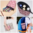 thumbnail image 4 of Lsque Strawberries Pattern Telescopic Pencil Bag Pen Holder Stationery Case, Stand-up Retractable Transformer Bag Organizer, 4 of 6
