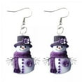 thumbnail image 1 of 5 Pendientes Navideños De Muñeco De Nieve, Pendientes Colgantes Para Club, Festival De Invierno, Año Nuevo, 1 of 8