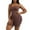 Brown, variant on Shorts Bodysuit for Women Tummy Control Shapewear Seamless Sexy Butt Lifting Workout Bodycon One Piece Short Jumpsuit Plus Size S-XXXL