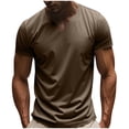 thumbnail image 2 of pstuiky camisetas para hombre, Camisa informal vintage con botones y cuello redondo y manga corta para hombre ropa de hombre xxxl, 2 of 9
