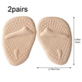 thumbnail image 3 of Vjnyvs 2Pair/Set Silicone Half Insoles Forefoot Pads Foot Pain Care Inserts Cushions Anti-Slip Support Pad Foot Cushions for Women, 3 of 7